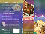 breads & desserts template cookbook cover